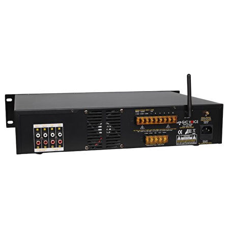 Magicvoice MV-26490 250 Watt USB/MP3/Bluetooth 6 Bölgeli Hat Trafolu Mixer Amfi