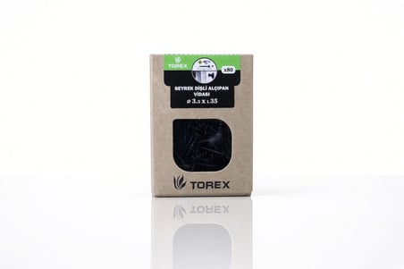 3.5x35 mm Alçıpan Vidası Seyrek Dişli Siyah Fosfat – 80 Adet