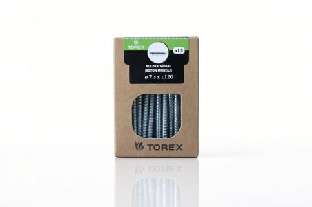 Buldex Vidası 7.5x120 mm – 13 Adet | Beton Montaj Vidası