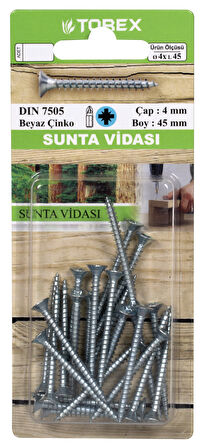 DIN 7505 4x45 Sunta Vidası