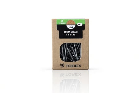Sunta Vidası 4x45 mm – 61 Adet | Mobilya ve Ahşap Montaj Vidası