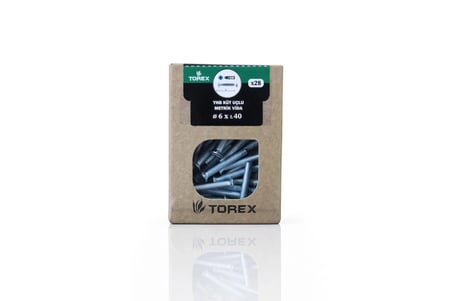 YHB Küt Uçlu Metrik Vida 6x40 mm 28 Adet Yıldız Havşa Başlı Vida