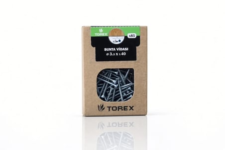Sunta Vidası 3.5x40 mm 85 Adet Mobilya MDF Ahşap Montaj Vidası