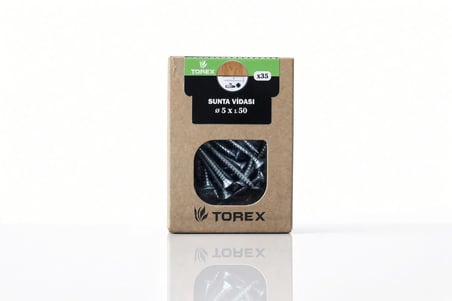 Sunta Vidası 5x50 mm – 35 Adet | Mobilya ve Ahşap Montaj Vidası