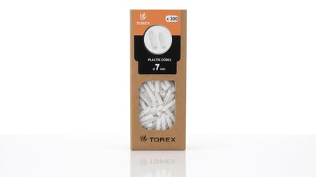 7 mm Plastik Dübel 300 Adet Duvar Montaj ve Sabitleme Dübeli