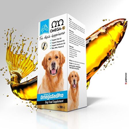 Omega Sedpro Köpek Somon Balık Yağı 100 Ml (3-6-9 /vit E)