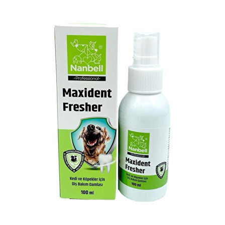 Nanbell Maxident Fresher Kedi Köpek Diş ve Ağız Sağlığı Solüsyonu 100Ml