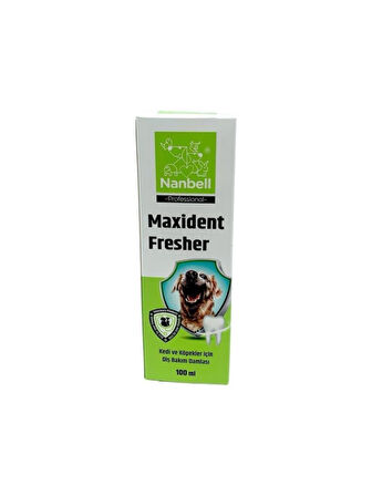 Nanbell Maxident Fresher Kedi Köpek Diş ve Ağız Sağlığı Solüsyonu 100Ml