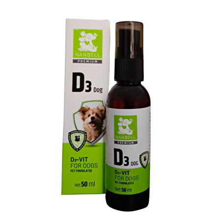 Nanbell D3 Köpek Vitamini 50Ml