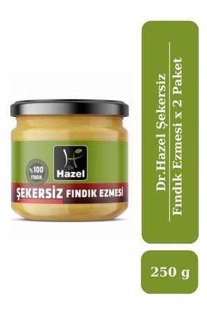 Drhazel Şekersiz Fındık Ezmesi 250 G X 2 Paket