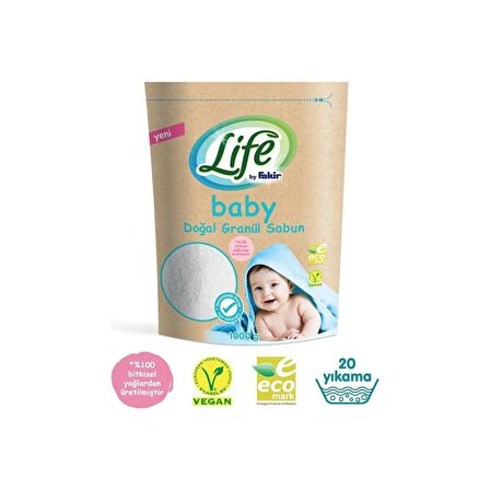 Life By Fakir Bebek Doğal Granül Matik Sabun 1 kg x 6' Set