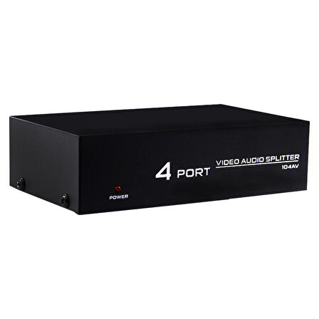 Powermaster AV-104 4 Port Video Audio Splitter Rca Video Dağıtıcı