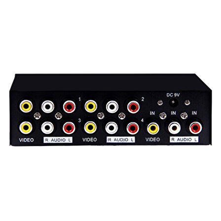 Powermaster AV-104 4 Port Video Audio Splitter Rca Video Dağıtıcı