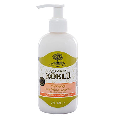 Köklü Zeytinyağlı El ve Vücut Losyonu 250 ML