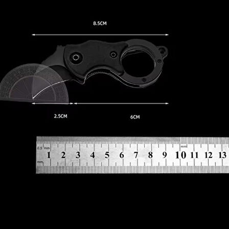 Powermaster PM-28648 Mini Metal Karambit Balıkçı Kamp Bıçağı Karabina