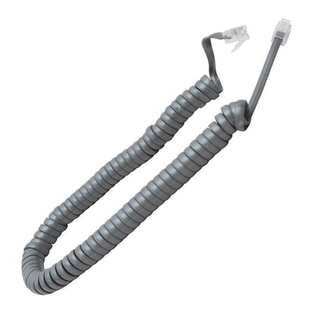 Powermaster PM-14165 Gri Telefon Spiral Kablosu (5 Adet)
