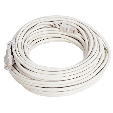 POWERMASTER 15 METRE POŞETLİ GRİ CAT5 KABLO
