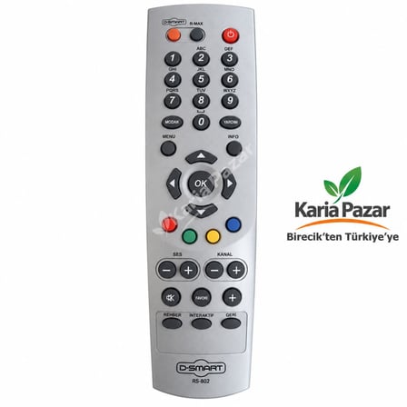 WEKO 11846 D-Smart 802 SD Eski Kasa Uydu Kumandası | D-Smart Eski Kumanda