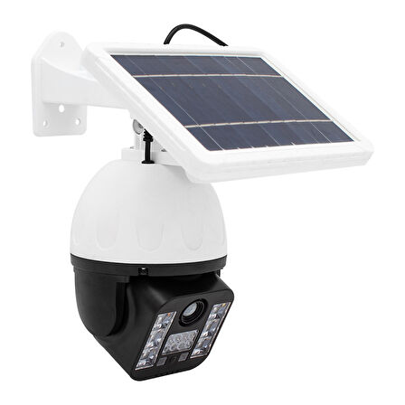 Powermaster T-30 Solar Güneş Enerjili Panelli Hareket Sensörlü Ledli Maket Kamera Caydırıcı Kamera