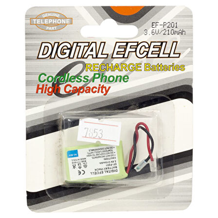 EFCELL EF-P201 3.6 VOLT 210 MAH PİL