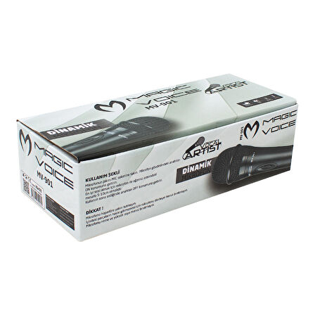 MAGICVOICE MV-901 DİNAMİK PROFESSIONAL KABLOLU EL MİKROFONU (2.5 METRE KABLOLU)