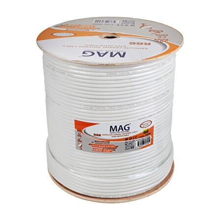 MAG AVANGART RG6/U4 BAKIR SAT1 80 TEL ANTEN KABLOSU (300 METRE)