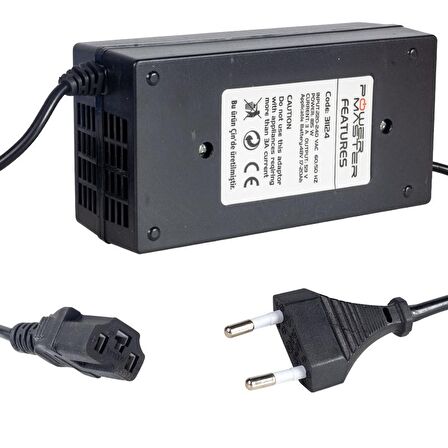 POWERMASTER PM-31124 48 VOLT - 20 AMPER ELEKTRİKLİ BİSİKLET ŞARJ CİHAZI