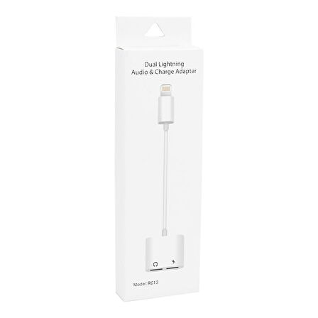 POWERMASTER J-008 / RC-13 IPHONE LIGHTNING ŞARJ VE KULAKLIK ÇEVİRİCİ KABLO ADAPTÖR