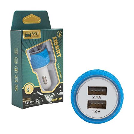 POWERMASTER XKY-002 / D31 5 VOLT 2.1 AMPER ÇİFT USBLİ OTO ÇAKMAK ADAPTÖR