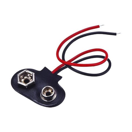 Powermaster IC-232 9 Volt Pil Başlığı 10 Cm Kablolu (10 Adet)
