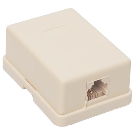Powermaster PM-2477 Tekli 6P/2C RJ11 Telefon Prizi Dağıtım Kutusu (5 Adet)