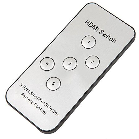 POWERMASTER PM-8342 5 GİRİŞ 1 ÇIKIŞ HDMI TOPLAYICI SWITCHER ADAPTÖRSÜZ