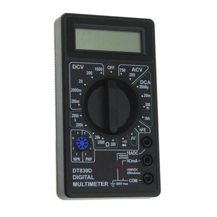Powermaster DT-830D Dijital Akım Voltaj Direnç Ölçer Multimetre Ölçü Aleti Ölçüm Cihazı