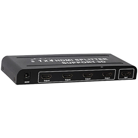 POWERMASTER PM-12081 1.4V 1080P 4K*2K 4 PORT HDMI SPLITTER DAĞITICI ANFİLİ