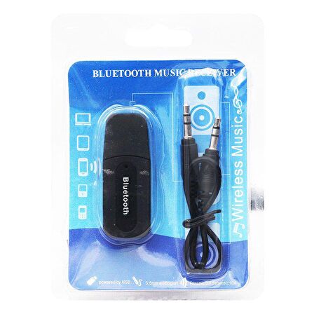 POWERMASTER PM-15152 3.5 JACK USB TO BLUETOOTH AUX MUSIC RECEIVER(ÇEVİRİCİ)