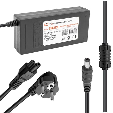 Powermaster PM-33059 19 V 6.3 A 120 W 5.5x2.5 mm Toshiba Uyumlu Notebook Adaptörü
