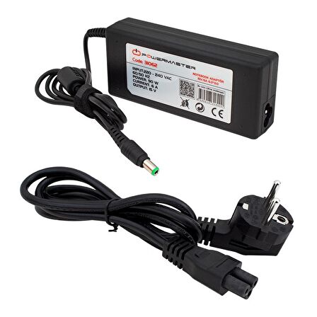 NOTEBOOK ADAPTÖR PM-31062 TOSHIBA 15V/6A 6.3*3.0 UÇ POWERMASTER