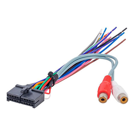 Ayt G545 20 Pin MP3 İso Dişi Oto Soket Ara Kablo Oto Teyp Radyo Soketi Amfi Anfi Çıkışlı