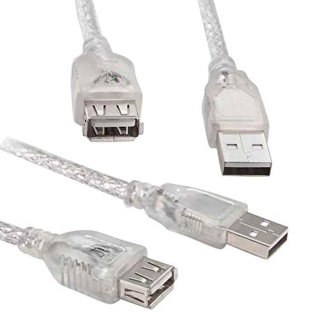 POWERMASTER USB 2.0 ŞEFFAF 10 METRE USB UZATMA KABLOSU