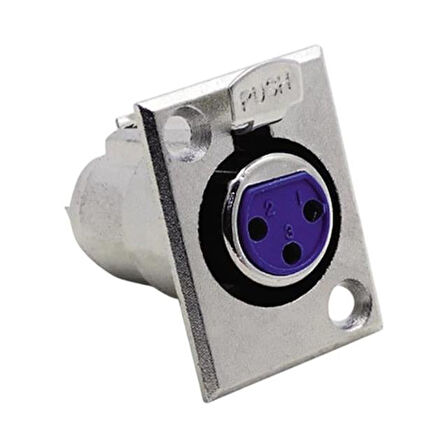 3 Pin XLR Dişi Canon Şase Konnektör CK114