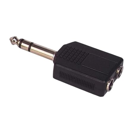 6.3 Mm Stereo Erkek / 6.3 Mm Stereo Dişix2 Çevirici Jack (5 Adet)