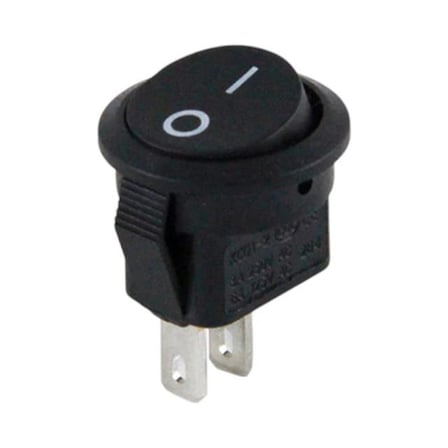 PowerMaster Mini Yuvarlak 2 Pin Işıksız ON-OFF Anahtar IC-134E (5 Adet)