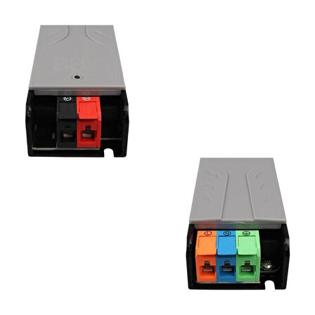 PowerMaster DC 12/24/36/48Volt 3Amper 60Watt Metal Kasa Kademeli Adaptör Voltaj Göstergeli 128x42x27mm