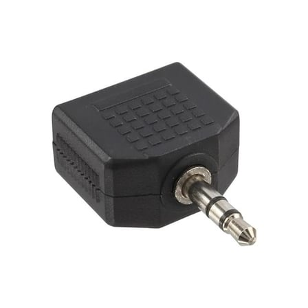 PowerMaster 3.5 Mm Stereo Erkek - 3.5 Mm 2 Dişi Çevirici Jack (5 Adet)