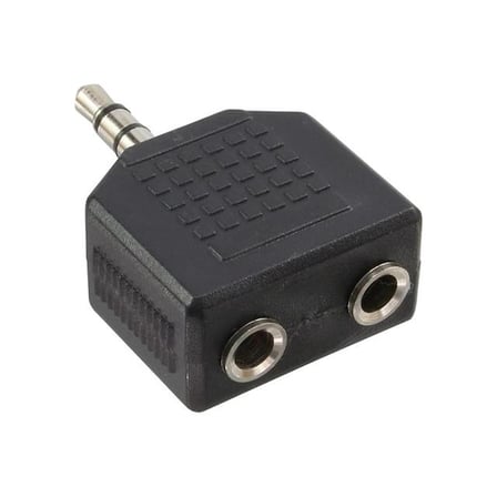PowerMaster 3.5 Mm Stereo Erkek - 3.5 Mm 2 Dişi Çevirici Jack (5 Adet)