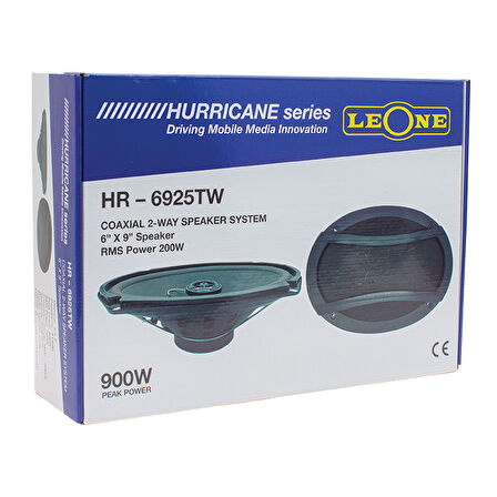 Leone HR-6925TW Kapaklı 6x9 Oval Oto Hoparlör Çiftli Takım Araç Hoparlör Seti