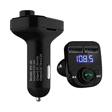 HELLO HL-19680 X8 HANDSFREE ÇİFT USB/SD/BLUETOOTH 12-24 VOLT FM TRANSMITTER