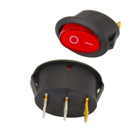 PowerMaster IC-134B Oval Işıklı Soba Anahtarı (5 Adet)