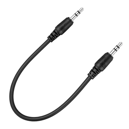 PowerMaster PM-1842 Siyah 3.5mm Erkek-Erkek 20cm Stereo Ses Kablosu (5 Adet)