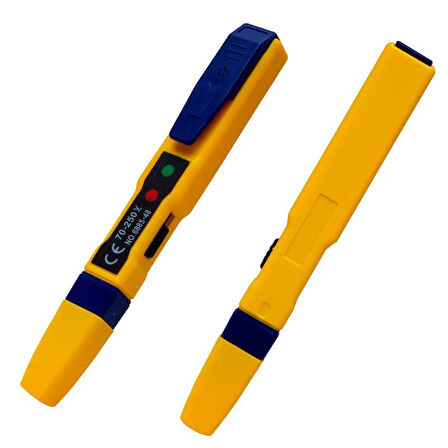 Gesi 6885-48 Dedektörlü Faz Kontrol Kalemi Voltaj Test Aleti Ac Voltaj Dc Gerilim Ölçer Ölçüm Cihazı